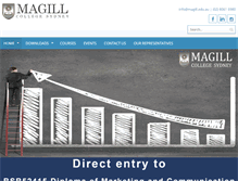 Tablet Screenshot of magill.edu.au